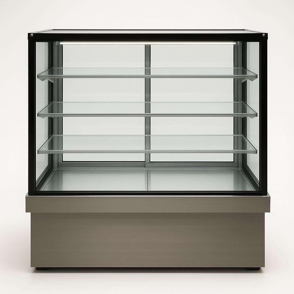 Vitrine refrigerada 3 níveis vidro reto