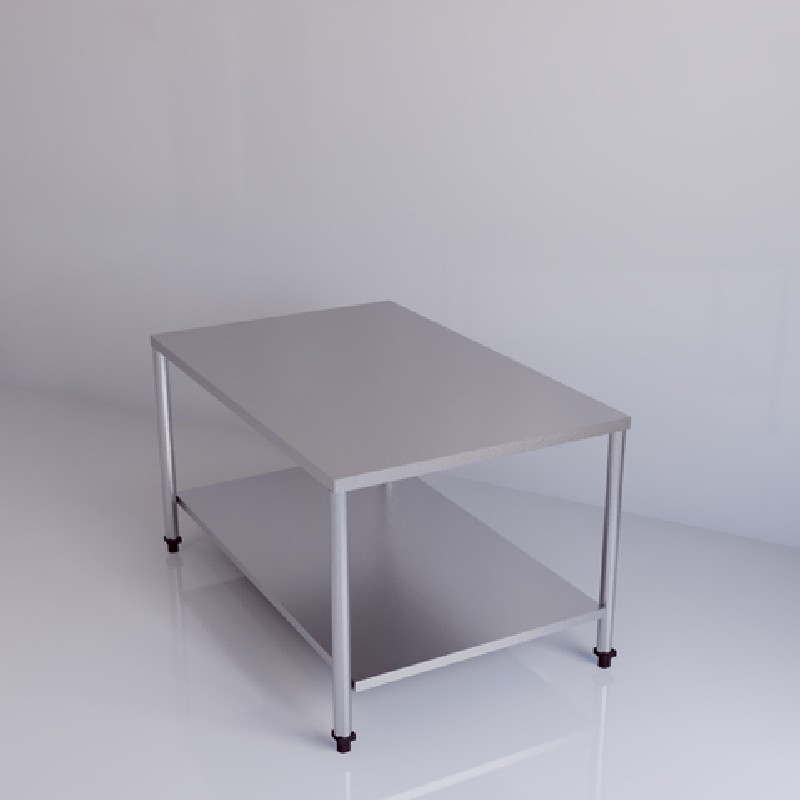 Mesa lisa de aço inox