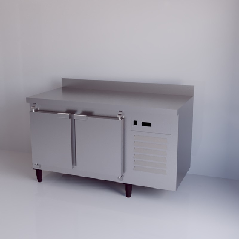 Refrigerador horizontal com gavetas