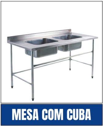 Mesa com cuba